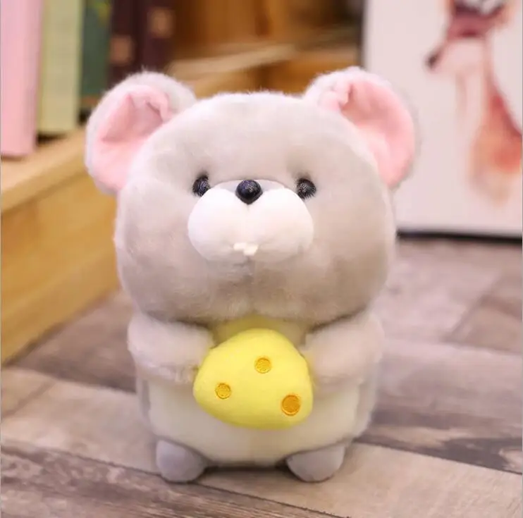 Белый Милая плюшевая игрушка Eat Panda Cat Hamster 18 см мягкие игрушки Подушка День рождения Рождественский подарок#2967 - Цвет: Белый