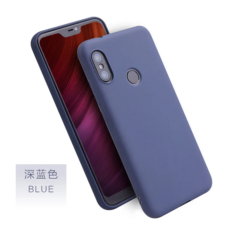 For Xiaomi Mi A2 Lite A1 A Knockproof Cases For Xiaomi Mi Mix 2 2s 3 Max 2 2S Note 3 Soft Silicon Back Cover Phone Case On Hull - Color: Dark Blue