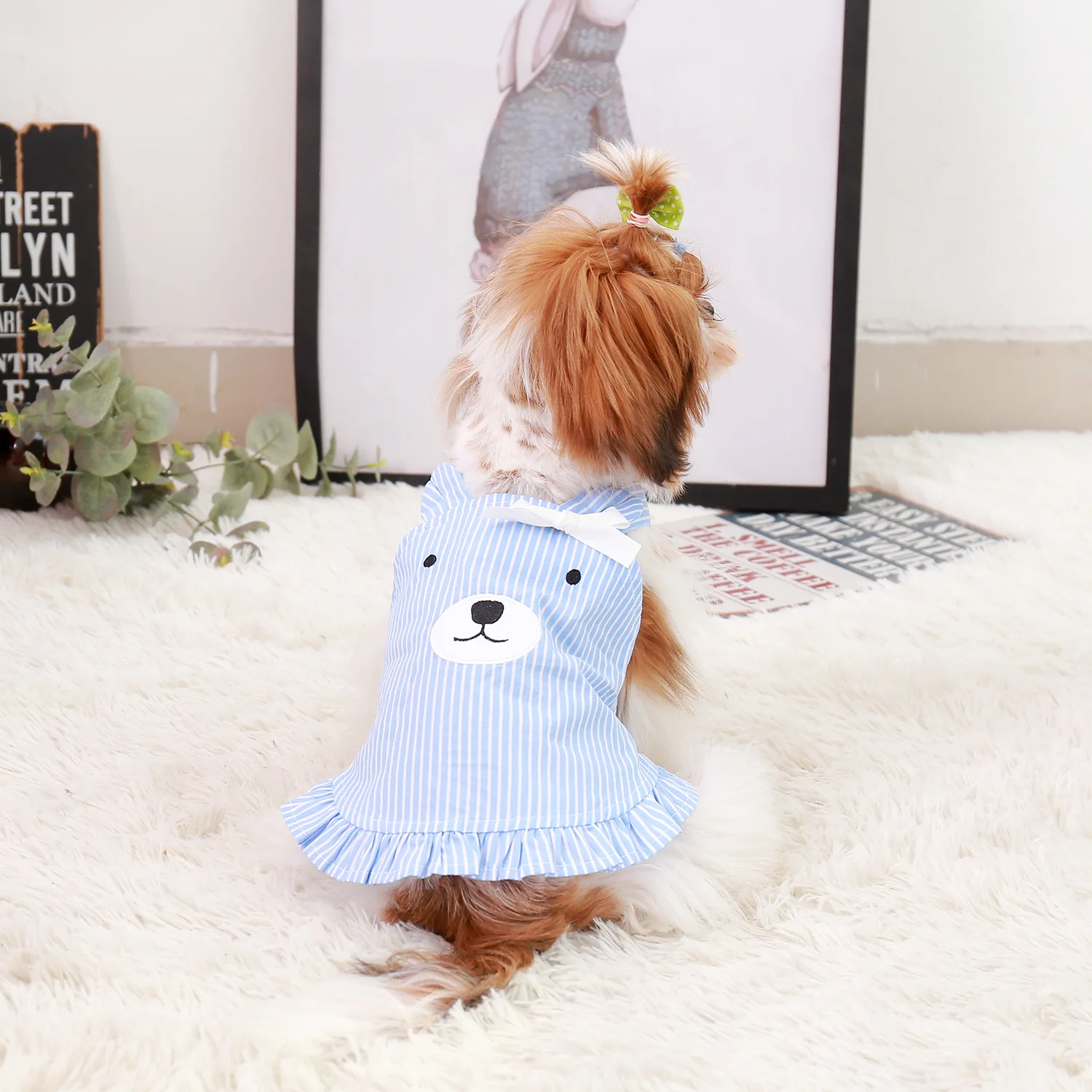 

Kawaii Spring Summer Lace Lovely Cat Dog Pet Clothes Clothing Chihuahua Yorkie Bomei Fashion Dress