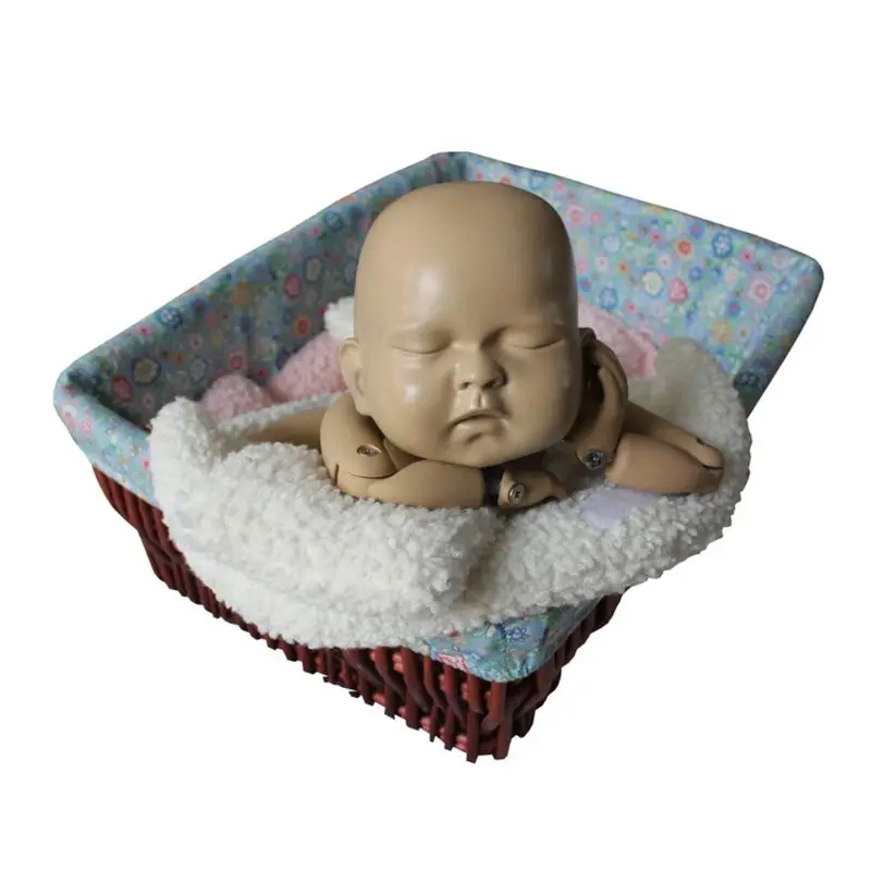 Новорожденные реквизиты для фотографии ребенок позирует подушки корзина плюшевый коврик малыш фото съемки студия младенческой фотосессии аксессуар