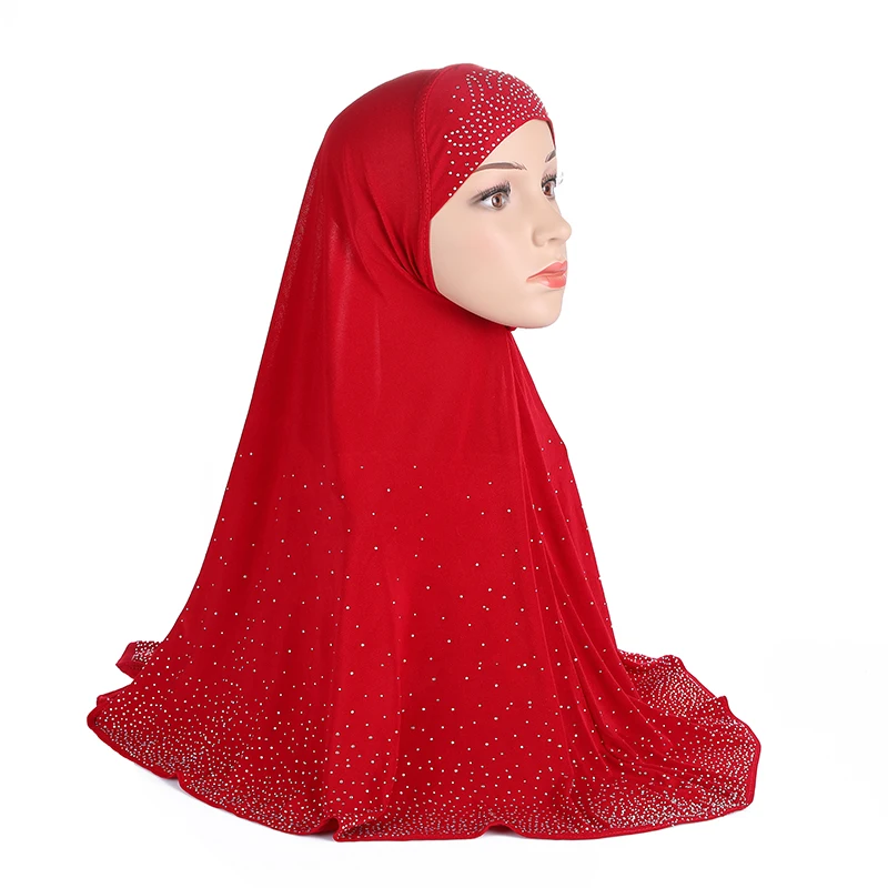 H112 성인 빅 사이즈 이슬람 hijab 스카프 라인 석 이슬람 머리 스카프 모자 armia headwrap 라마단 선물에 당겨