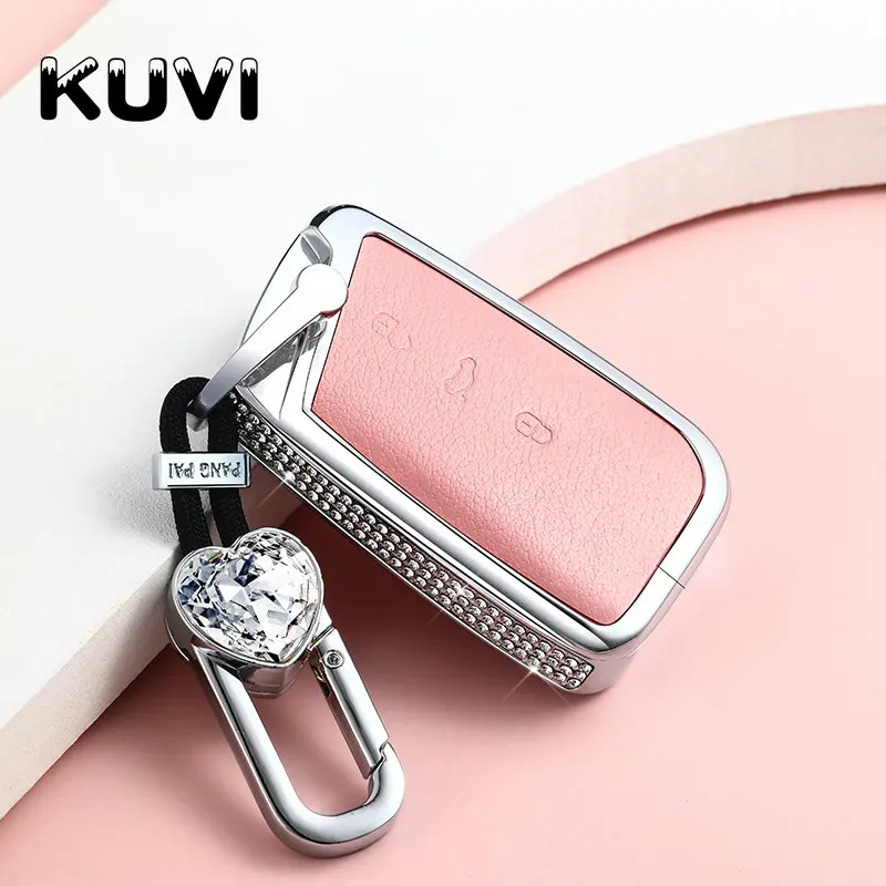 Car Key Case Cover Holder Case For Vw Volkswagen Magotan Passat B8 Skoda Superb Kodiaq A7 Car Styling AAlloy Leather - - Racext™️ - - Racext 27