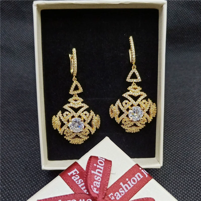 

EYER Colorful Crystal Dangle Earrings for Women Fine Jewelry Accessories AAA Cubic Zirconia Earrings for Women New Arrivals 2021