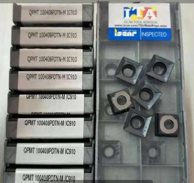 ISCAR 10 шт. карбидные вставки QPMT 100408PDTN-M IC910
