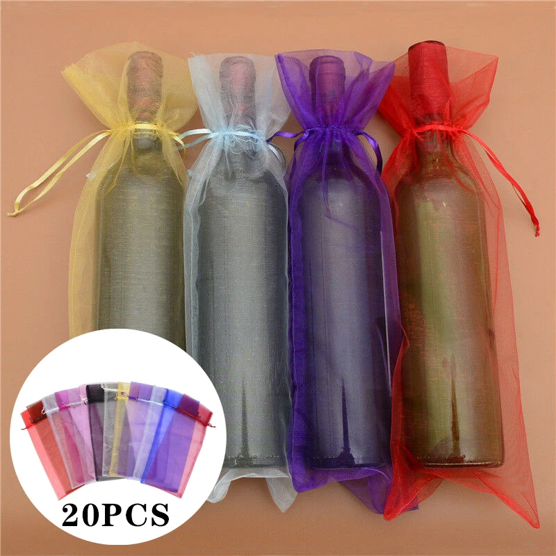 20 шт пряжа пакет мешок события случаев красное вино свадебные принадлежности 15*38