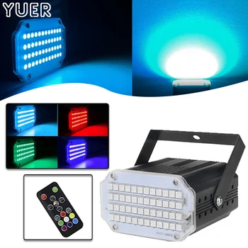 YUER 고품질 48Led SMD 5050 LED 스트로브 라이트 회전 음성 활성화 Led 무대 조명, 파티 축제 디스코 스트로보 전구