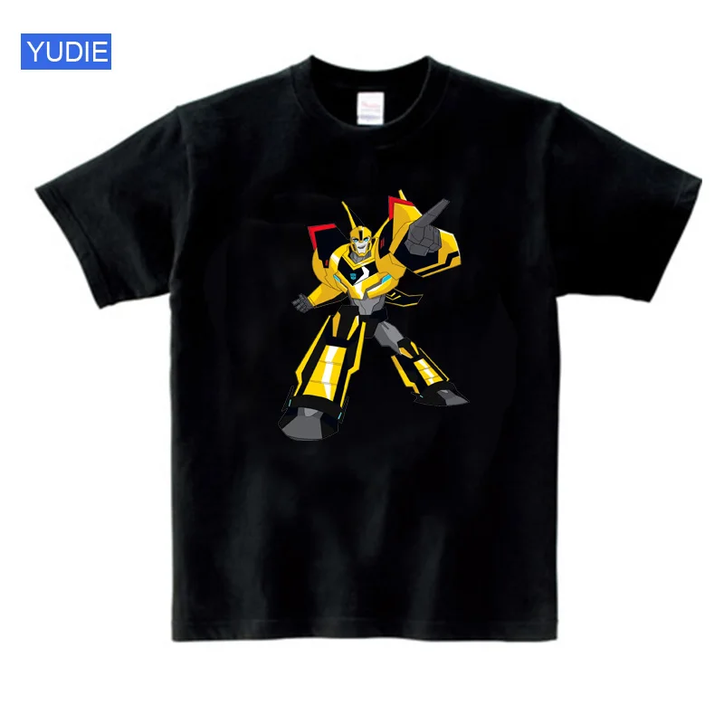 

Boys T Shirts PLstar Summer Kids T Shirts Autobots transformation robot 3D boys t shirts Hot Movies Printing Bumblebee tops tees
