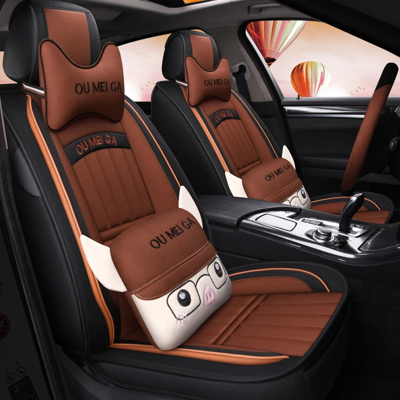 Полное покрытие льняное волокно чехлы для автомобильных сидений lancia delta lexus gs gs300