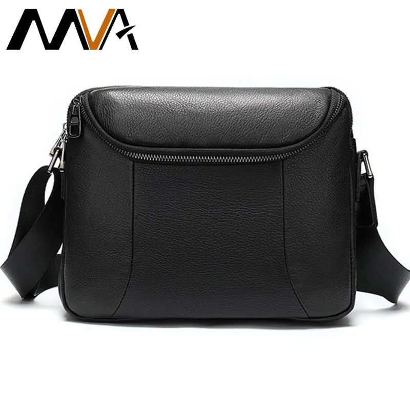 

MVA Men's Genuine Leather Bags Mens Messenger Bag Small Men's Shoulder Bag Man Crossbody Bags Male Leather Handbag For Ipad 982