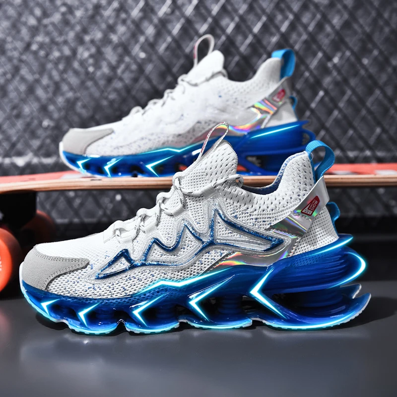 Mannen Blade Sole Loopschoenen 2021 Nieuwe Ontwerp Mannen Sneakers Fashion  Hoge Elasticiteit Volwassen Man Casual Schoenen Heren Sport  schoenen|Hardloop Schoenen| - AliExpress
