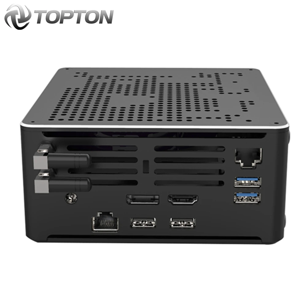2 Lans Mini PC Intel Core i9 9880H 8 Cores 16 Threads Gaming Desktop