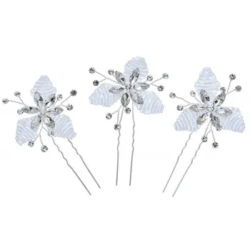 

9pcs Handmade Women Hair Pins Wedding Bridal Accessories Clip Crystal Hairpin