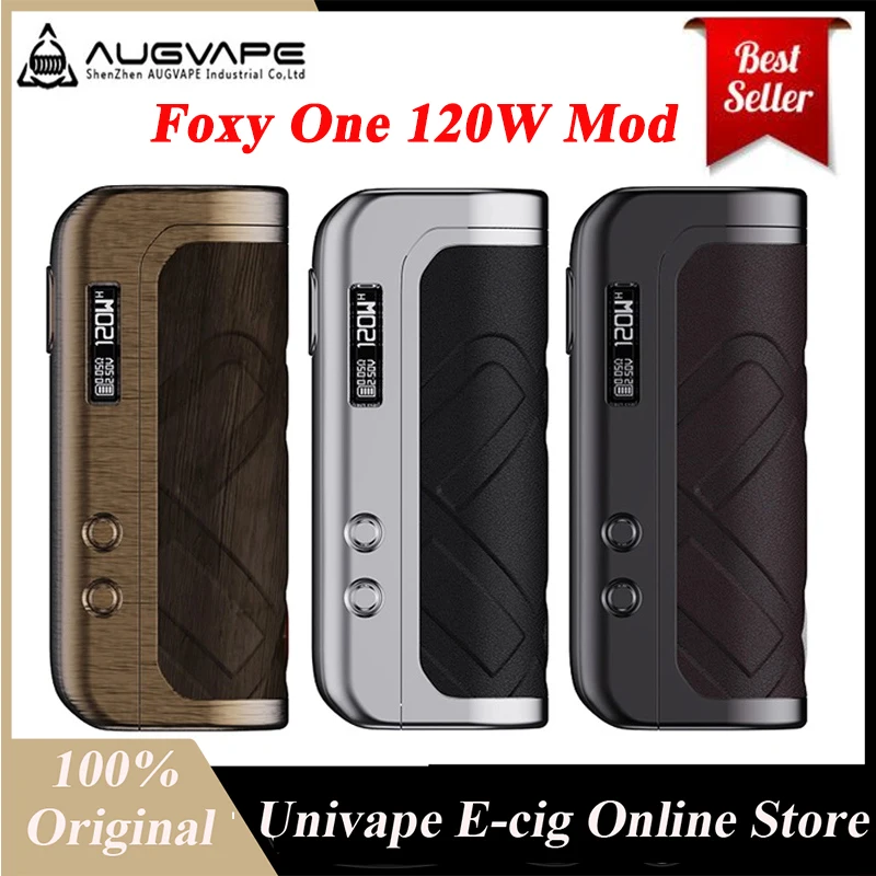 Preorder испаритель Augvape FOXY ONE Box Mod электронная сигарета 120 Вт с коннектором 510 зарядка