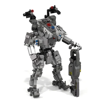 

857Pcs STEM MOC God Of War Mecha Bricks Small Particle Building Blocks Educational Toy Set With Artillery For Children Kids Gift