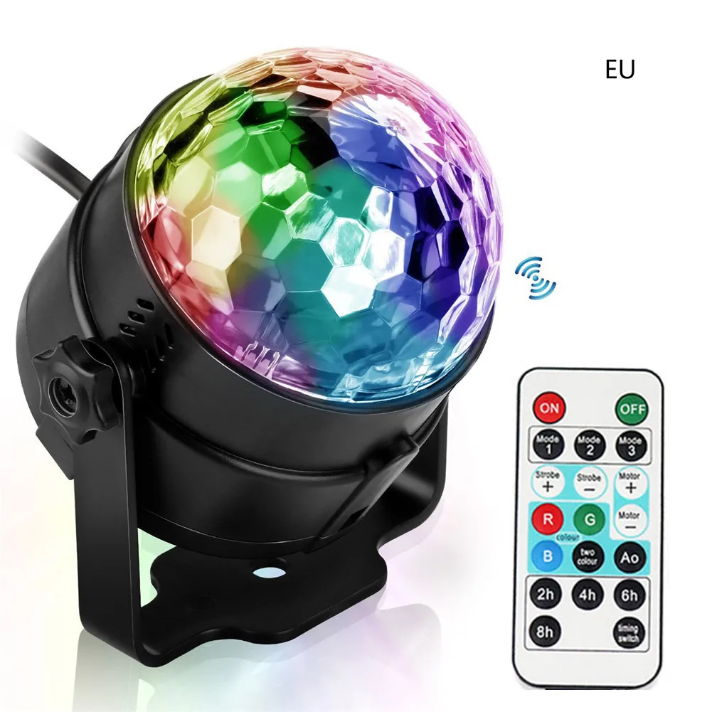 

Party Lights Sound Activated with Remote Halloween Disco Ball Light Rotating LED Stage lights LB88