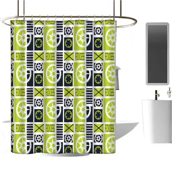 

Shower Window Curtain Waterproof Bathroom Shower Curtain