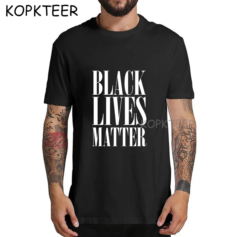 Новое поступление мужские футболки в стиле Харадзюку Black Lives забавные Мужские хип