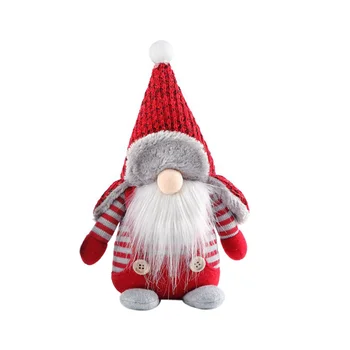 

Christmas Decorations Lei Feng Hat Santa Claus Decoration Christmas Faceless Dolls Nordic Forester Window Decorative