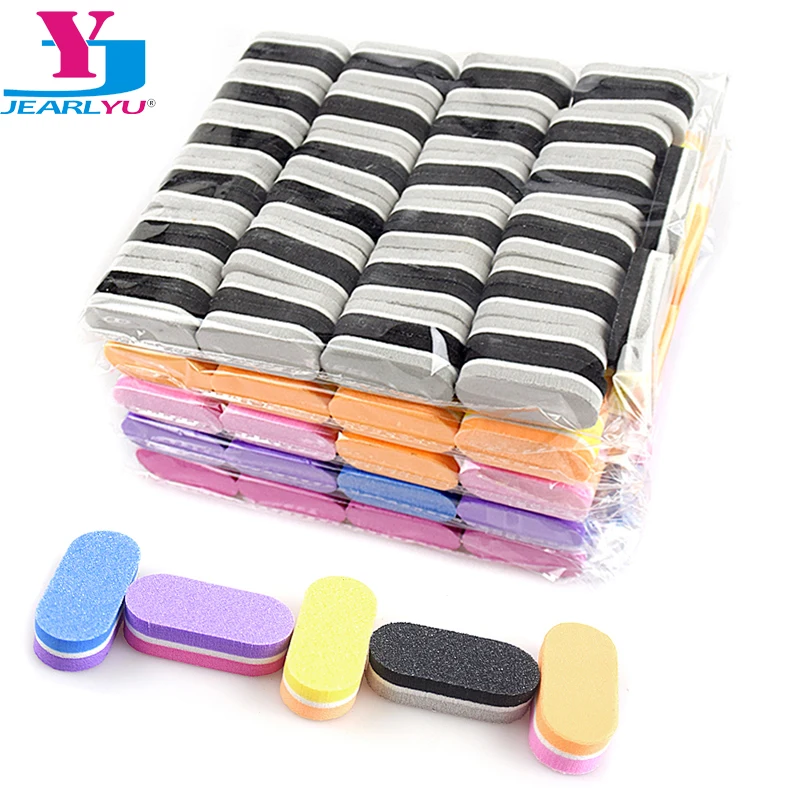 500 Pcs/Lot Wholesale Nail Supplies Mini Nail Sponge Files Buffer Block Double Side Buffing Gel Nail Polish Manicure Tools Kit