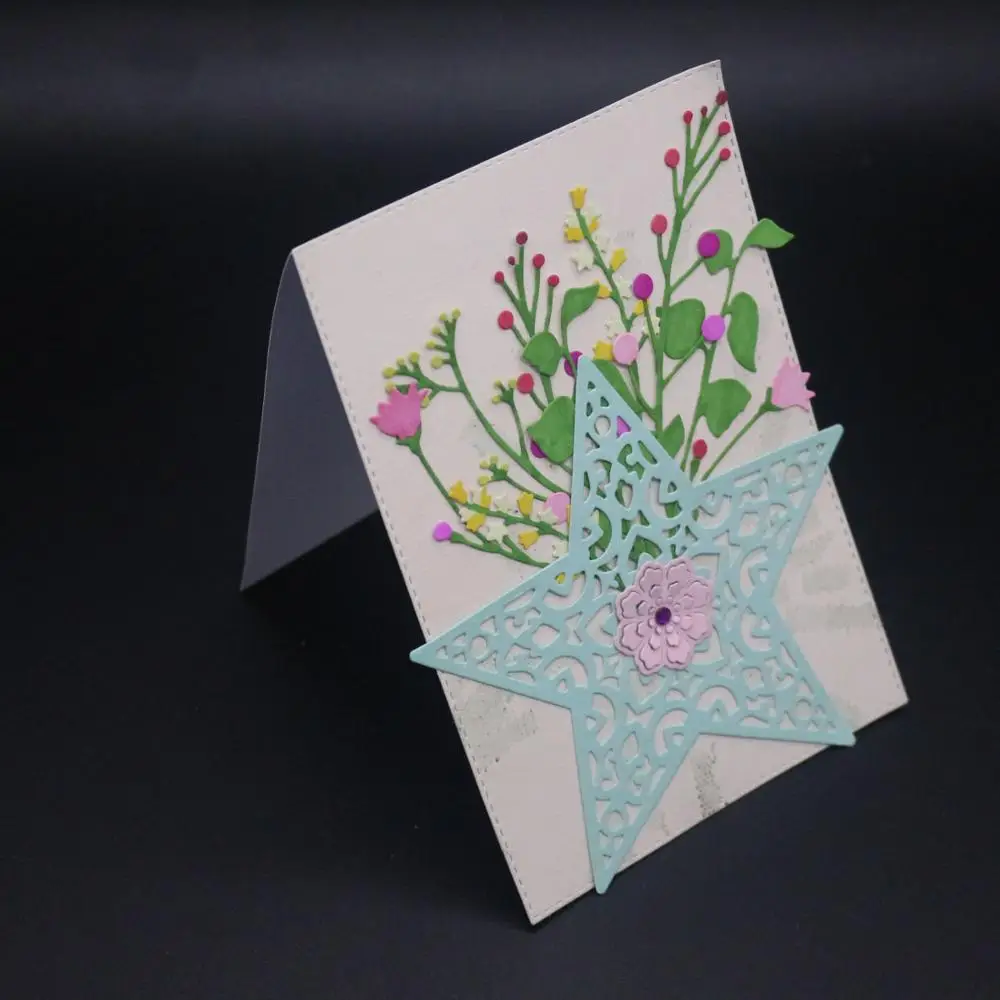 

AZSG Five-pointed star Cutting Dies For DIY Scrapbooking Die Decoretive Embossing Stencial DIY Decoative Cards Die Cutter