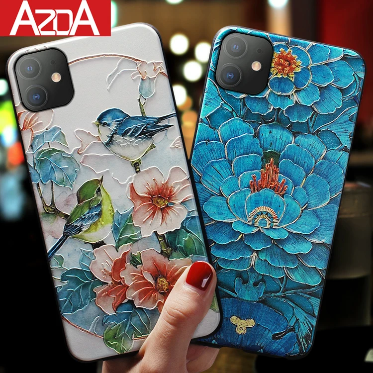 Роскошный чехол с 3D рельефным тиснением для Huawei P30 P20 P40 Honor 20 10 10i 10X Lite E Pro Y6 Y7 Y9 P Smart