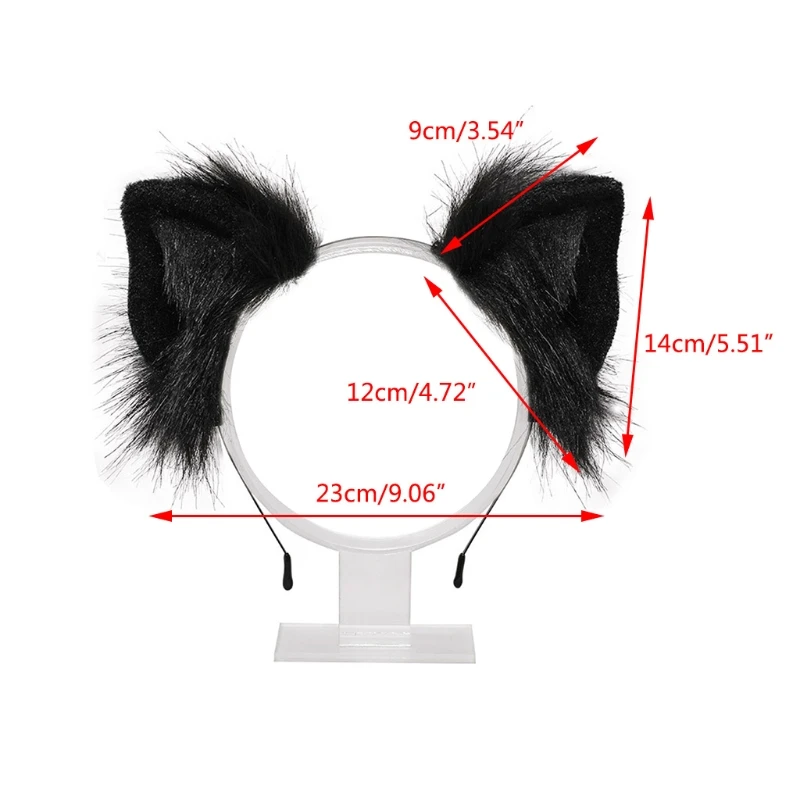 Cosplay&ware Lovely Animal Faux Fur Wolf Ears Headband Realistic Furry Fluffy Hair Hoop Lolita Anime Masquerade Cosplay Costume -Zentai shop online H197ac6ce98544f0bbac2cfaf938b0a2dj.jpg