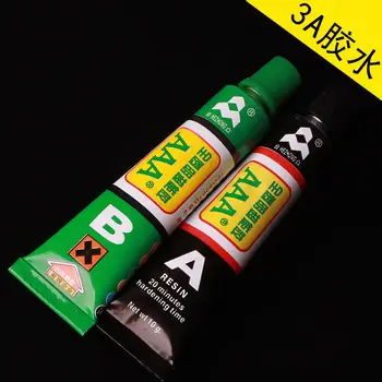 

A+B Epoxy Clear Glue Adhesive 10g + Spatula Strong Ceramic Glass Rubber Metal
