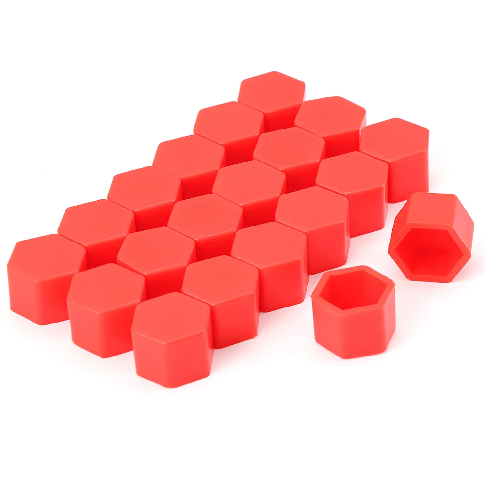20pcs/Set,19mm, Wheel Lug Caps / Nuts Bolts Covers / Hub Screw cap DUST Silicone Protective Cover