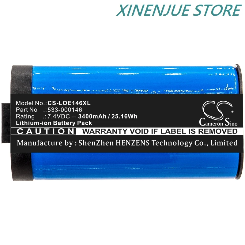 vhbw 1x Batterie Compatible avec Logitech 084-000845, 984-001362, Megaboom 3, S-00171 Haut-parleurs, Enceintes portatives (3400mAh, 7,4V, Li-ION