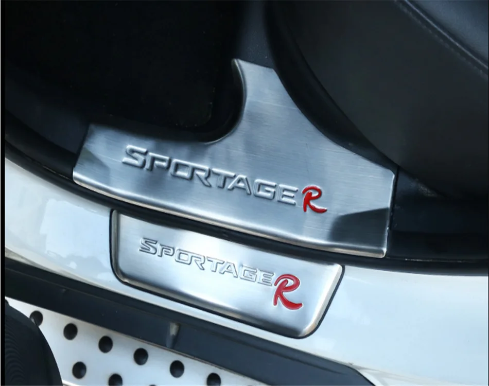 Накладка на дверной порог из нержавеющей стали для 2011- KIA Sportage R Добро пожаловать, накладка на педаль, аксессуары для стайлинга автомобилей
