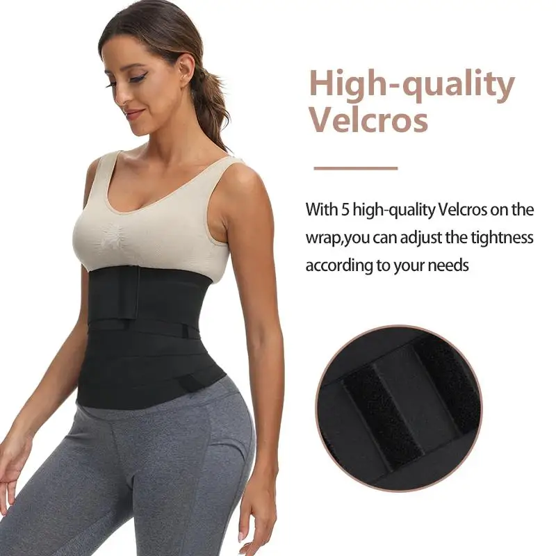 best shapewear for women Waist Trainer Snatch Bandage Tummy Wrap Trimmer Belt Slimming Body Shaper Plus Size Sweat  Belly Body Shaper Band Comparison plus size shapewear