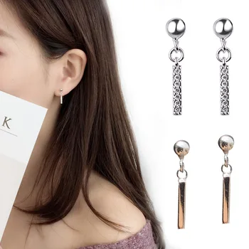 

925 Sterling Silver Crystal Earrings Stud Earring for Women Fashion Jewelry Brincos Joyas De Plata 925 aretes de mujer eh1299