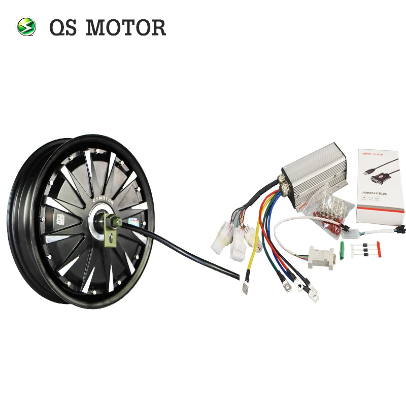 Мотор QS 2000w 12 дюймов 260 V1 48/60V/72V 60 70KPH электрический самокат бесщеточный мотор
