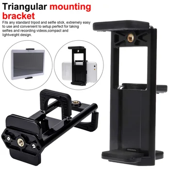 

Tripod Mount Clamp Stand Mount Adapter Multifunction for Ipad Pad mobile phone vlog tripod Selfie double Clip Bracket Holder