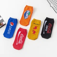 Popular Brand No-show Socks Coke Cool Socks Couples Spring next Season European And American Streets INS Wind Socks Men's Socks