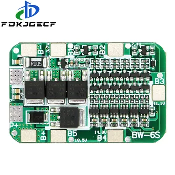 

6S 15A 24V PCB BMS Protection Board For 6 Pack 18650 Li-ion Lithium Battery Cell Module