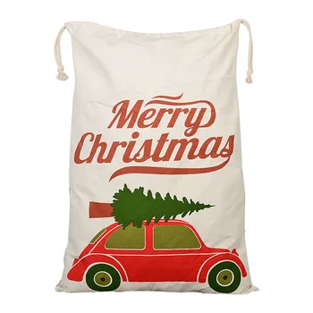 

Christmas Gift Bag Christmas Printed Storage Bag Christmas Gift Bundle Pocket Drawstring Cloth Bag 50X70 CM