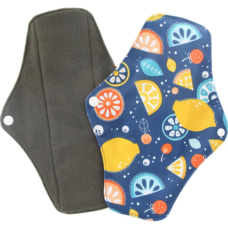Feminine Reusable Washable Bamboo Towels Charcoal Cloth Sanitary pads Sanitary Napkin Menstrual Panties Pads for Menstruation Liners