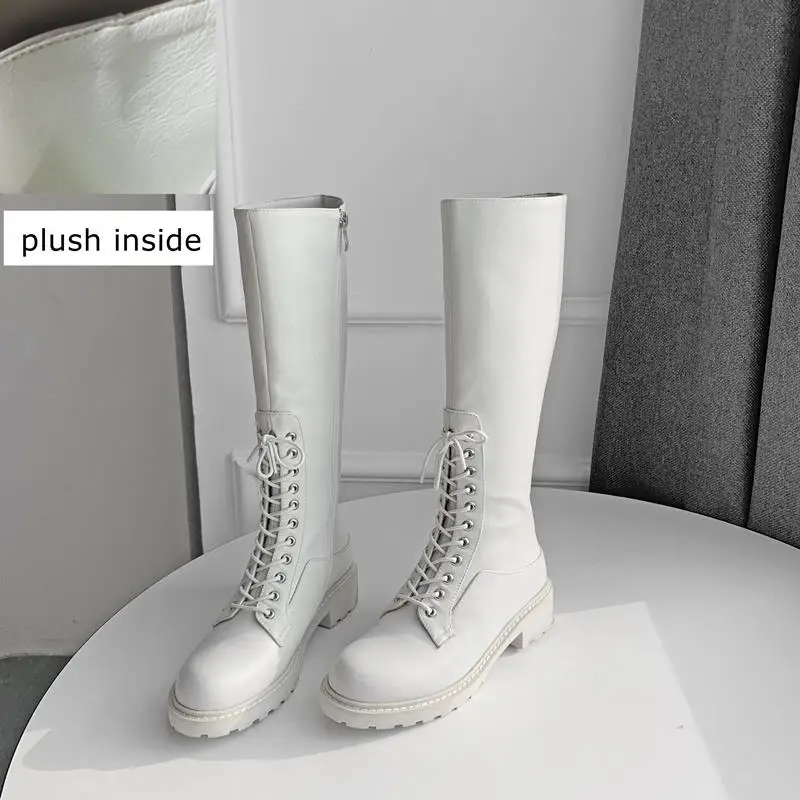 no plush inside ALLBITEFO/новые женские ботинки из натуральной кожи; повседневные стильные ботильоны; frenuluum; Зимние удобные ботинки для девочек; обувь для отдыха - Цвет: no plush inside