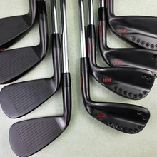 Гольф-клуб 113 Черный Красный утюги для гольфа Жесткий Гибкий графитовый или стальной вал с головной убор DHL