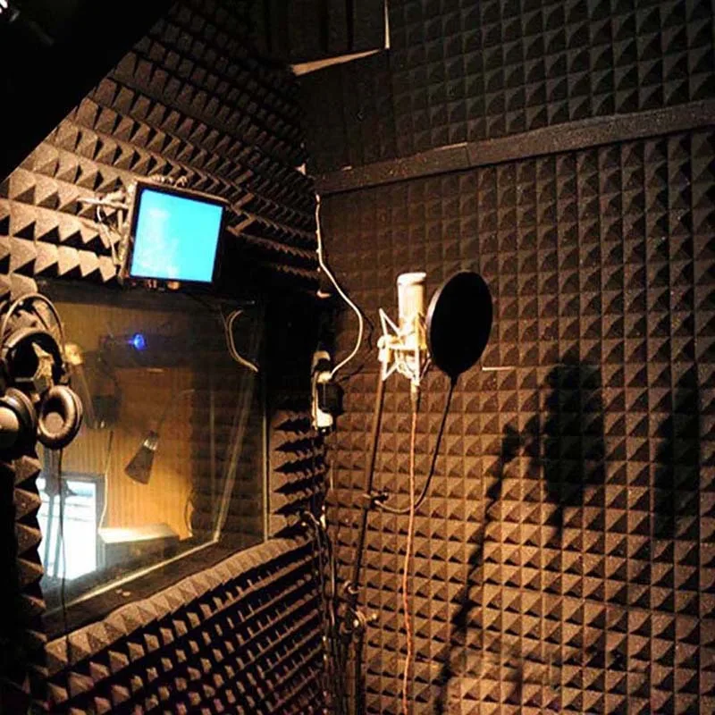 

10Pcs Studio Acoustic Soundproof Foam Sound Treatment Room Absorption Sponge AIA99