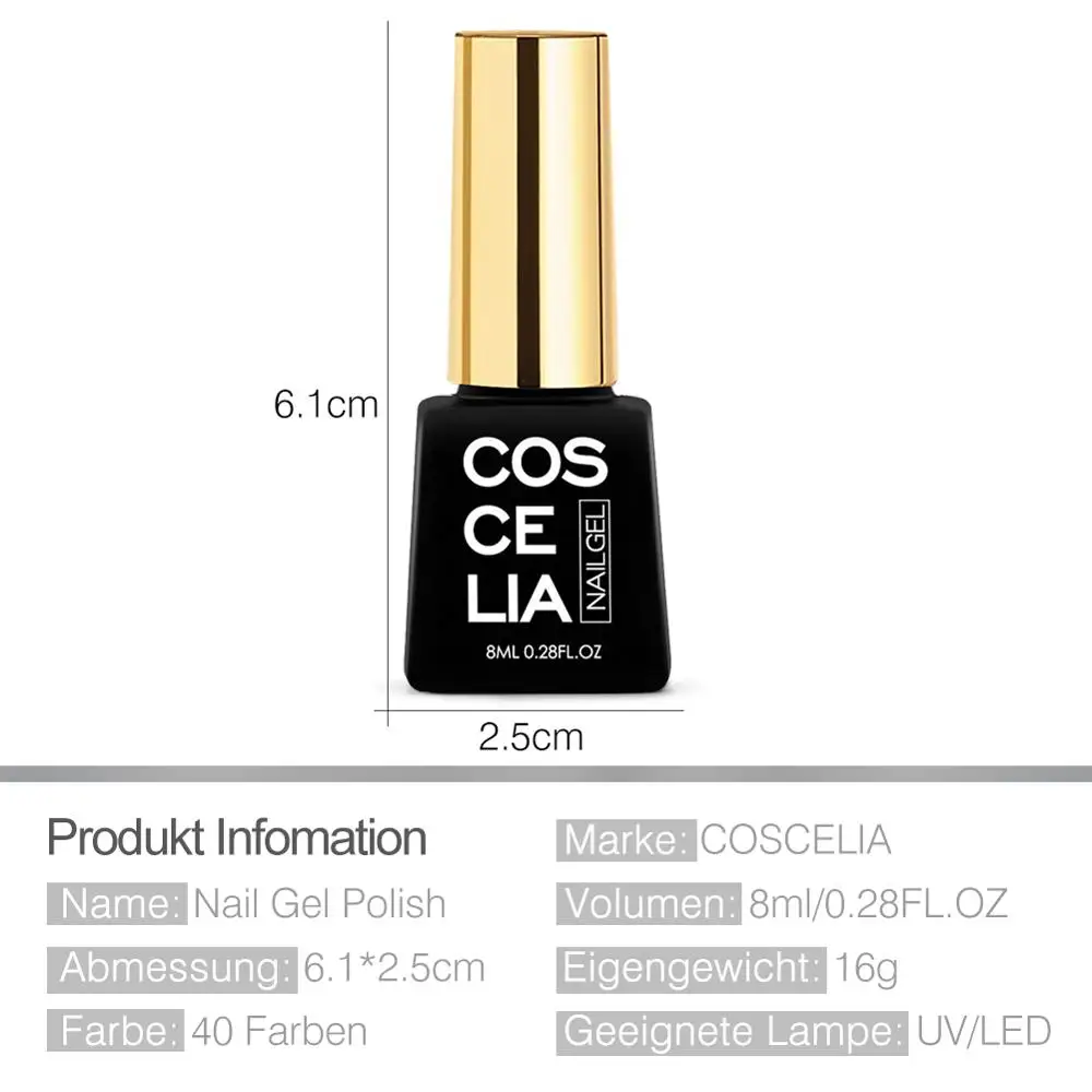 Набор гель лаков COSCELIA с 6/8/10 шт УФ замачиваемый для ногтей Для все маникюра