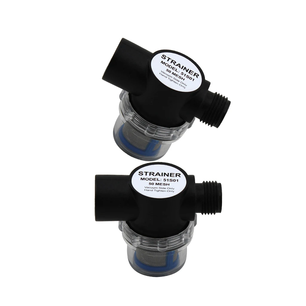 2xMARINE RV WATER PUMP TWIST ON STRAINER FILTER For 44/51/54 Diaphragm Pumps