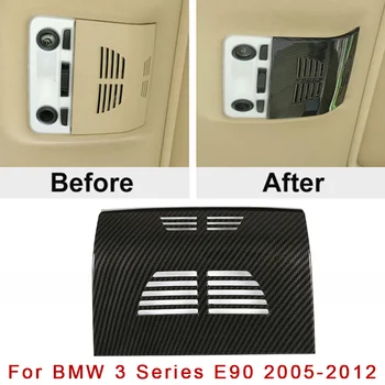 

Car Reading Lamp Frame Trim For BMW 3 Series E90 2005-2012 Carbon Fiber Style Rear Roof