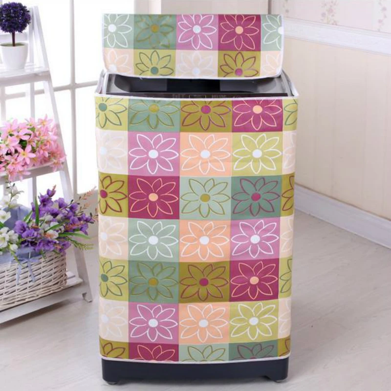 

2 Type Washing Machine PVC Dust Proof Cover Waterproof Case Washing Machine Protective Dust Jacket Home Storage Organizer 1PC