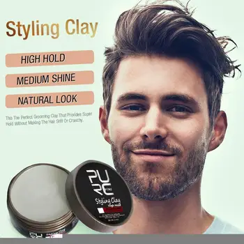 

PURC Hair Wax High Hold Hair Clay Non-greasy Hair Styling Long Lasting Effect Pomade Man Matte Finished Hair Styling Clay 80ml