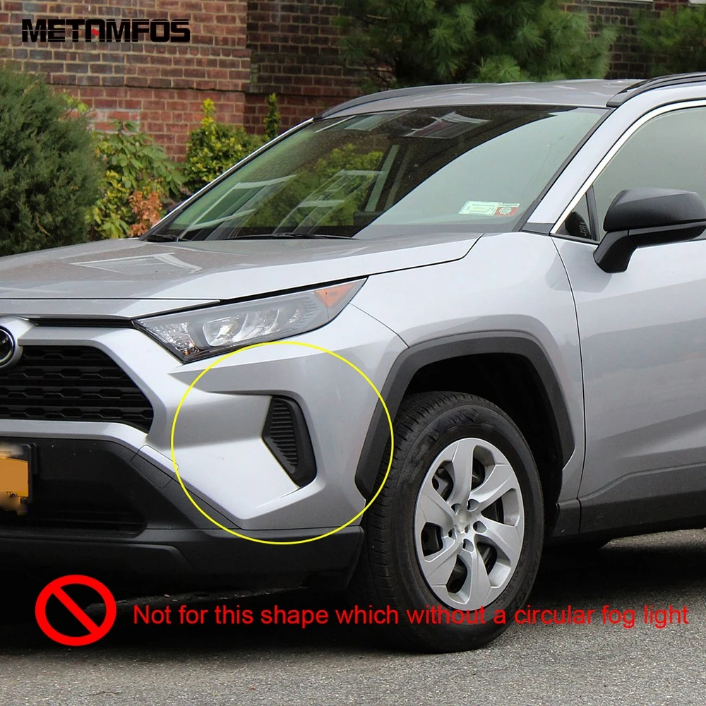 Для Toyota Rav4 Rav 4 Limited LE XLE Hybrid 2019 передний противотуманный светильник крышка отделка