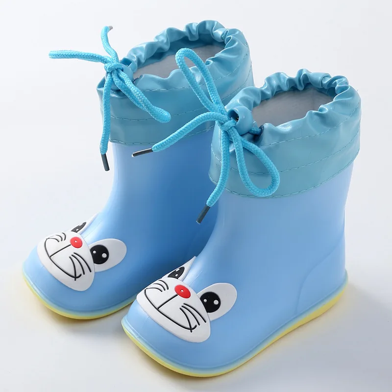 Сапоги детские резиновые Нескользящие водонепроницаемые для мальчиков и