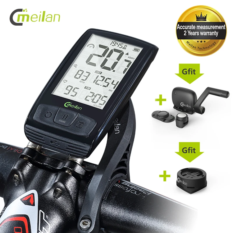 

Meilan M4 Bike Computer Wireless Cycle Speed Meter Speed & Cadence Sensor Bike Speedometer Wireless Bicycle Odometer Computer