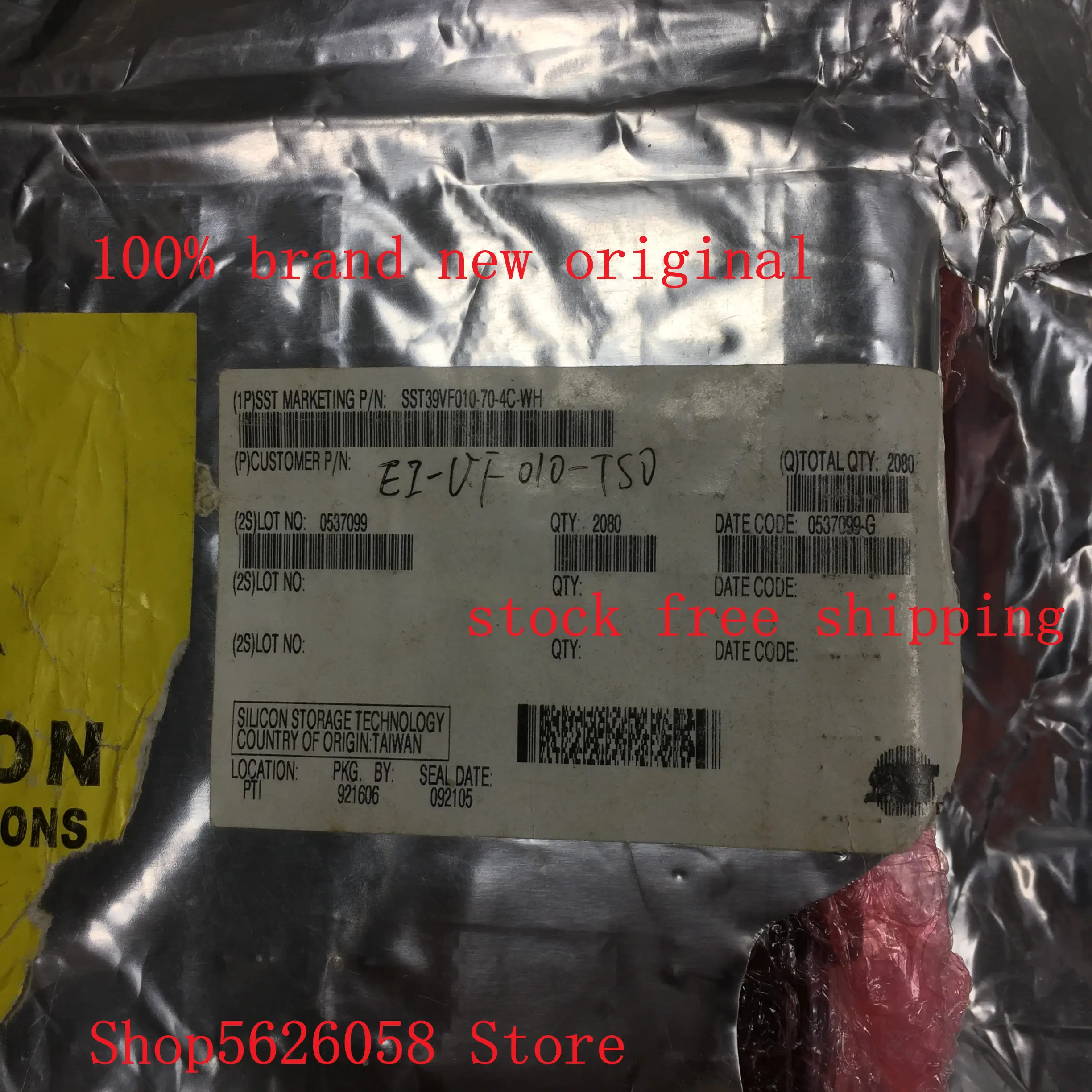 10 / SST29SF040-55-4C-WHE SST29SF040 55 4C WHE SST39VF010-70-4C-WH SST39VF010 70 4C WH TSOP 100% 